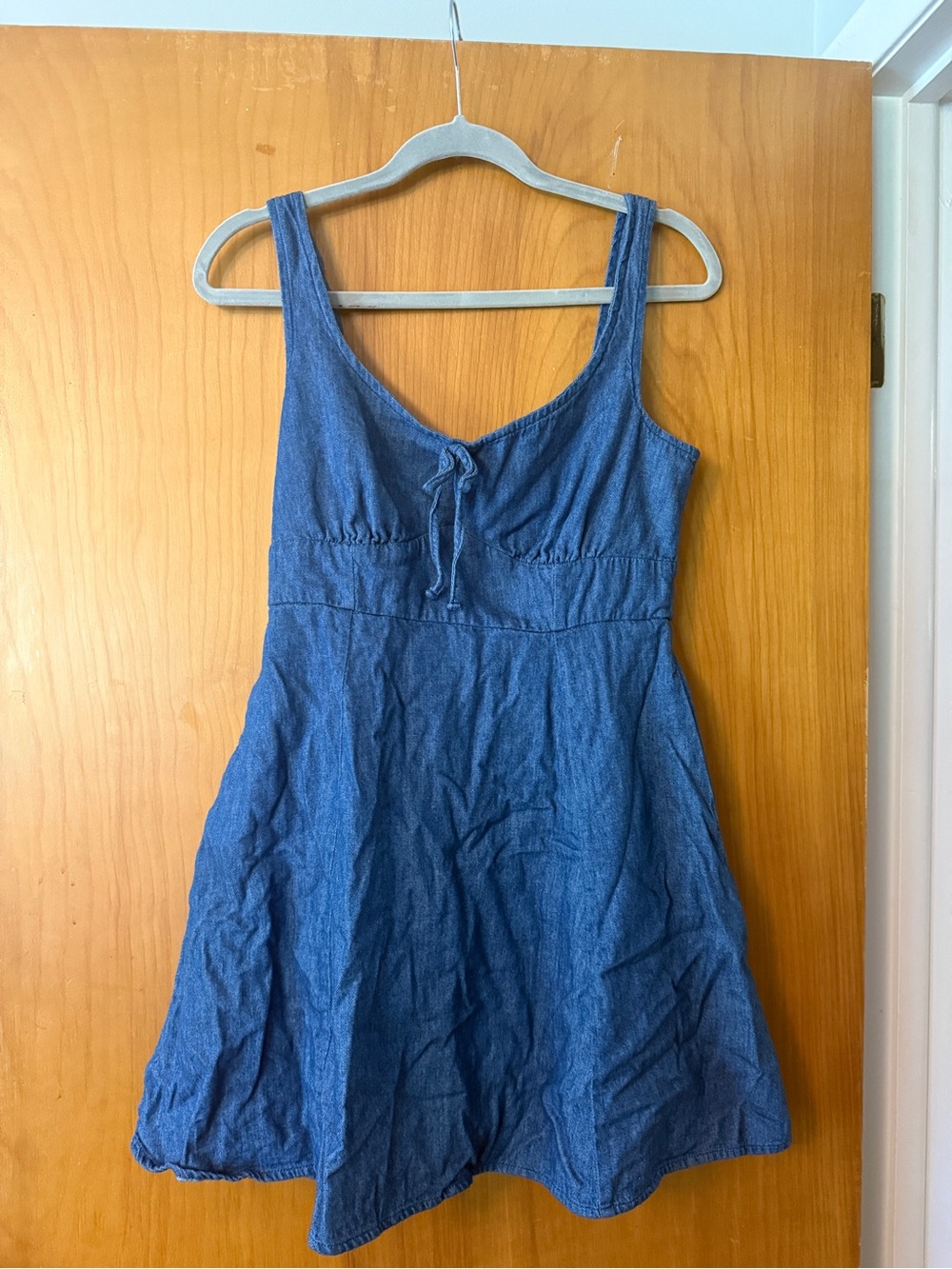 Old Navy Denim Fit-and-Flare Dress S